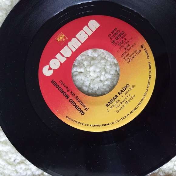 3/$25 vintage 80s Berlin Top Gun love theme single 45 record - Picture 4 of 5